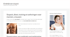 Desktop Screenshot of eindelijkeensixpack.nl